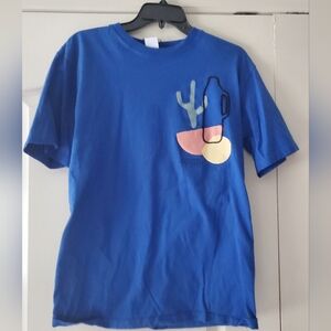 Zara Men's Blue T-Shirt